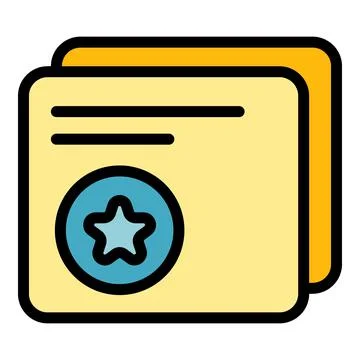 Frame interface icon color outline vector Stock Illustration