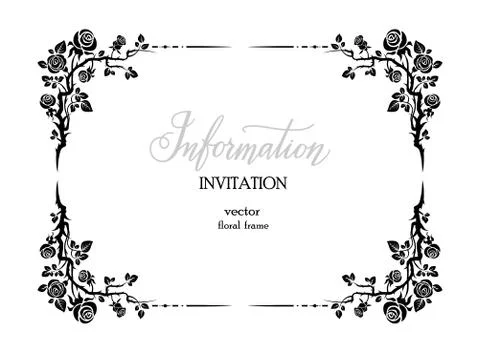 Frame For invitation Stock Illustration