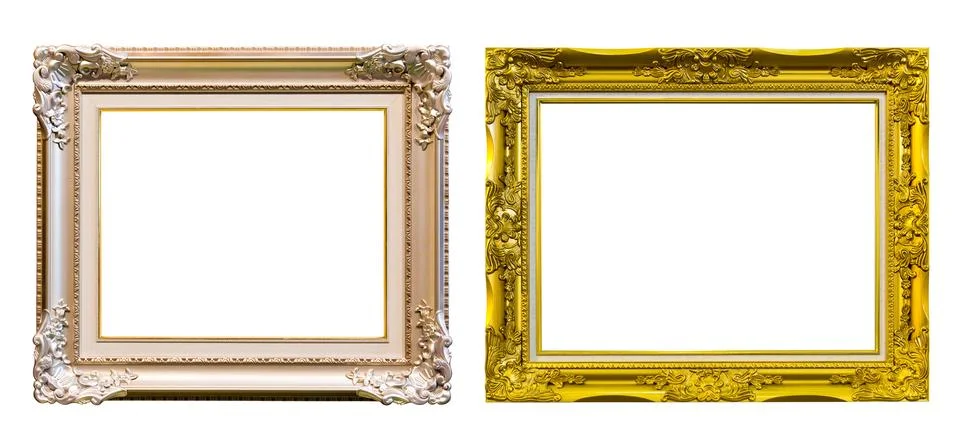Frame isolated with clipping path Stock Photos