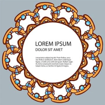 Frame from jewels Stock Illustration