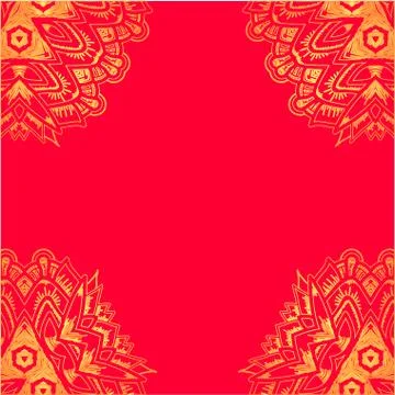 Frame with lacy mandala elements. Illustrazione stock