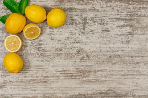 Frame from lemons 写真素材