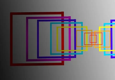 Frame light lines abstract background Illustrazione stock