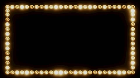 Frame of Lights for a Film Border Stock Footage