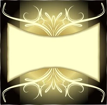 Frame line on aged background. Stock Illustration