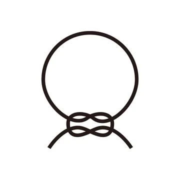 Frame line logo template design. loop rope frames イラスト素材
