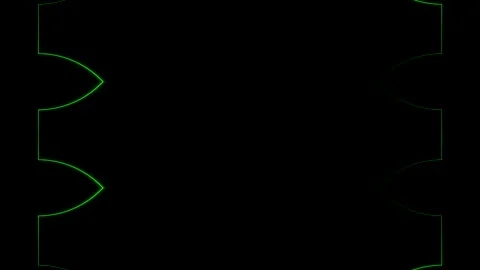 Frame, long rectangular vertical decorated, forming a puzzle, grassy green .. 스톡 동영상 270317607