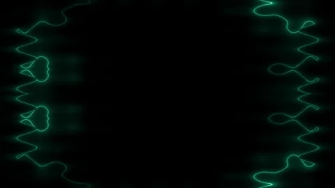 Frame, long rectangular vertical decorated, forming a square, green, aquama.. Stockbeeldmateriaal 270317986