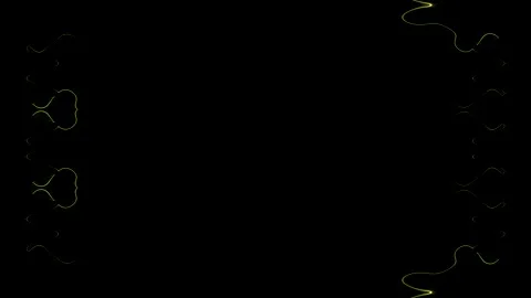 Frame, long rectangular vertical decorated, forming a square, golden, orang.. Stock Footage 270318111