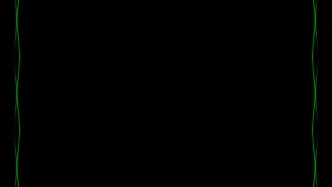 Frame, long rectangular vertical laser interpenetrating grassy green lines .. 스톡 동영상 270317595