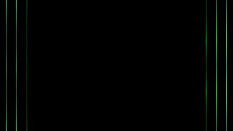 Frame, long rectangular vertical triple grassy green lines of lightening an.. Stock Footage 270317573