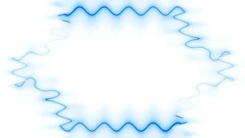 Frame, long wavy rectangular horizontal decorated, blue closed rhombus line.. Stock Footage 270316479