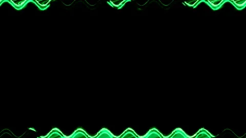 Frame, long wavy rectangular horizontal green lines of lightening and darke.. Stock Footage 270317778