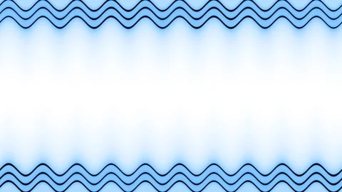 Frame, long wavy rectangular horizontal triple blue lines of lightening and.. Stockbeeldmateriaal 270317856