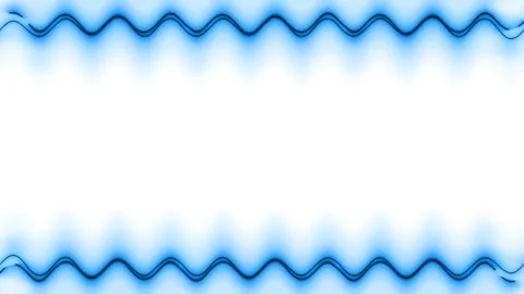 Frame, long wavy rectangular horizontal laser interpenetrating blue lines o.. 스톡 동영상 270317877