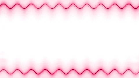 Frame, long wavy rectangular horizontal decorated, fiery red lines of light.. Stock Footage 270317896