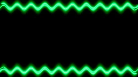 Frame, long wavy rectangular laser horizontal interpenetrating green lines .. Stock Footage 270317825