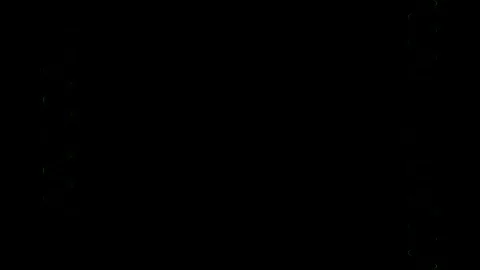 Frame, long wavy rectangular vertical decorated, green lines of lightening .. Stock Footage 270318098