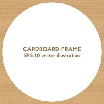 The frame is made of cardboard. Stock Illustration