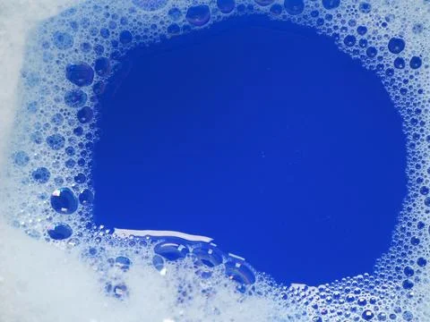 Frame made of clusters of sparkling bubbles Stock Photos