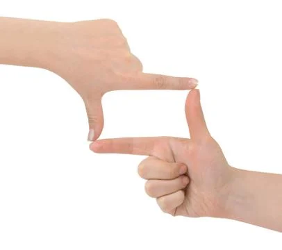 Frame made of hands 스톡 사진