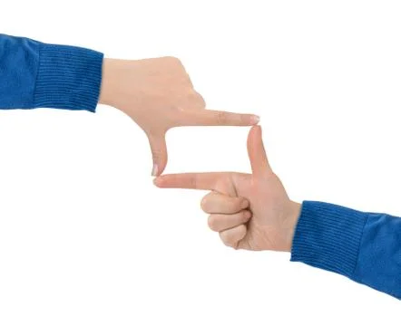 Frame made of hands Stock Photos