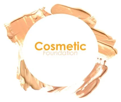 Frame of make up liquid foundation Stock-Fotos