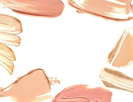 Frame of make up liquid foundation Stock Photos