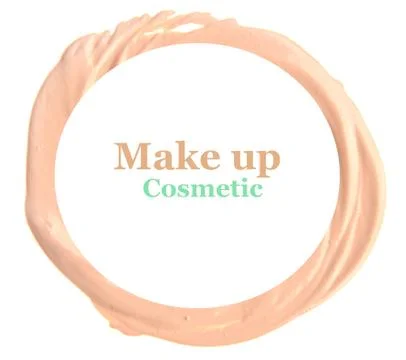 Frame of make up liquid foundation Stock Photos