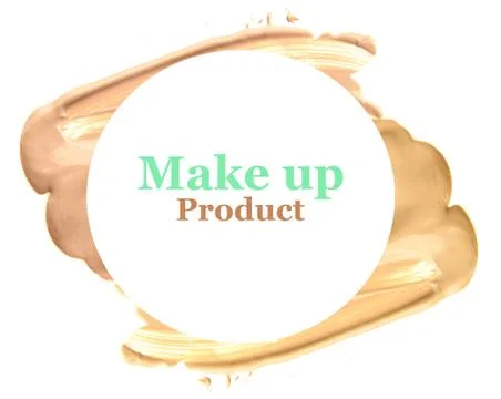 Frame of make up liquid foundation Stock Photos