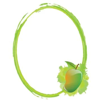 Frame With Mango Stock Illustration