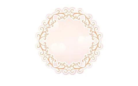 Frame material, luxurious and elegant Gothic frame Illustrazione stock