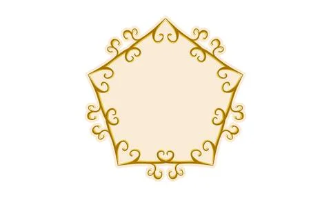 Frame material, luxurious and elegant Gothic frame Illustrazione stock