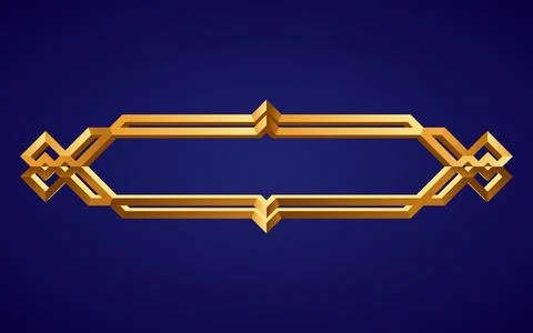 Frame medieval game ui. Empty rectangle frame in old style, interface element Stock Illustration