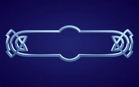 Frame medieval game ui. Empty rectangle frame in old style, interface element Stock Illustration