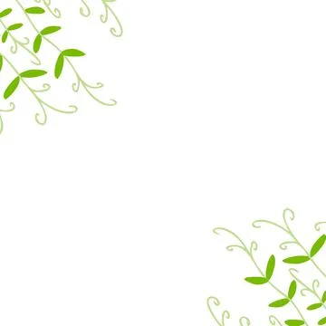 Frame with microgreens. Stock Illustration