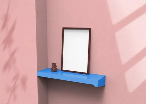 Frame mock up Illustrazione stock