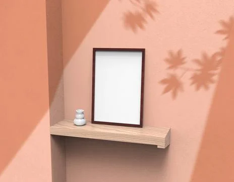 Frame mock up Illustrazione stock