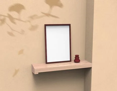 Frame mock up Illustrazione stock