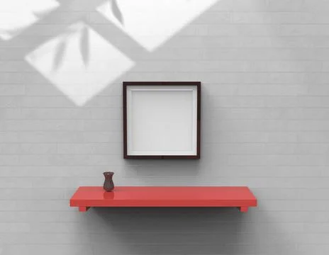 Frame mock up Illustrazione stock