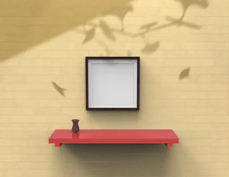 Frame mock up Illustrazione stock