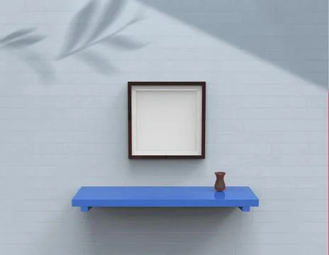 Frame mock up Illustrazione stock