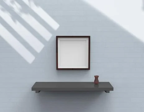 Frame mock up Illustrazione stock