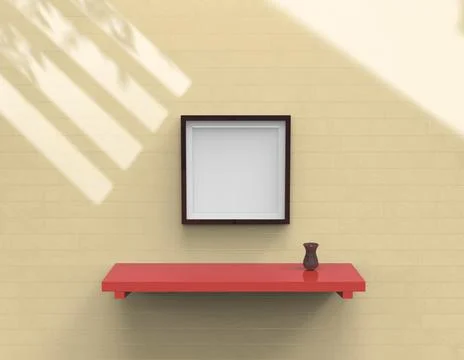 Frame mock up Illustrazione stock