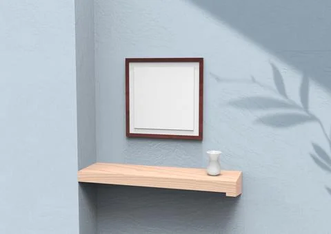 Frame mock up Illustrazione stock