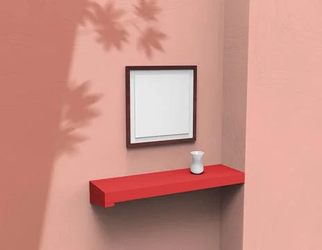 Frame mock up Illustrazione stock