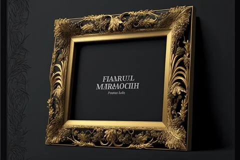 Frame Mockup, Made by AI,Artificial intelligence Stock Illustration