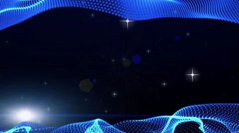 Frame Motion Graphic Elements blue. graphic wave. the shape are particles. bg Stock Footage 51408738