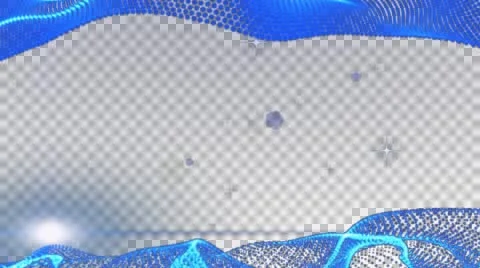 Frame Motion Graphic Elements blue. graphic wave. the shape are particles. alp Stock Footage 51408787