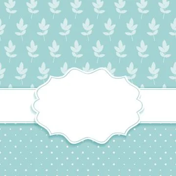 Frame with nature pattern Stock Illustration
